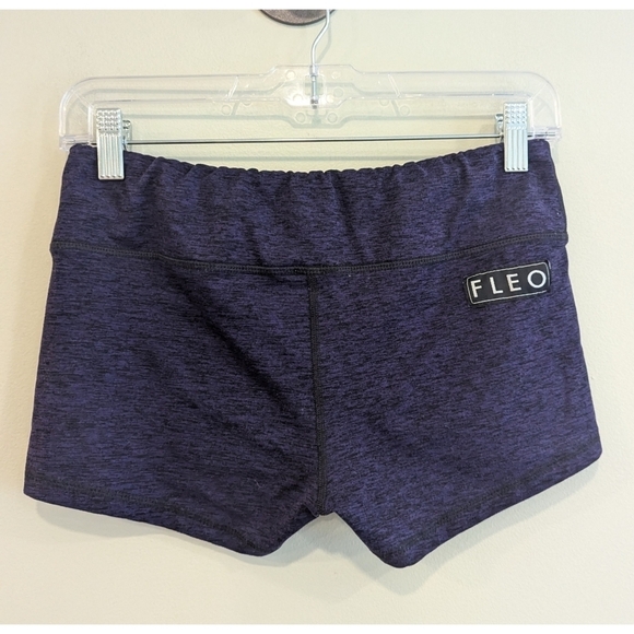FLEO CrossFit Athletic Shorts in Heathered Purple Size Medium - Picture 2 of 3
